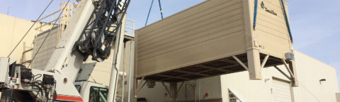 Arranging temporary cooling tower backup during repairs or new construction. 